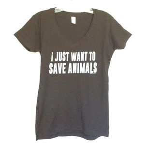 I Just Want To Drink Save Animals Graphic Tee
